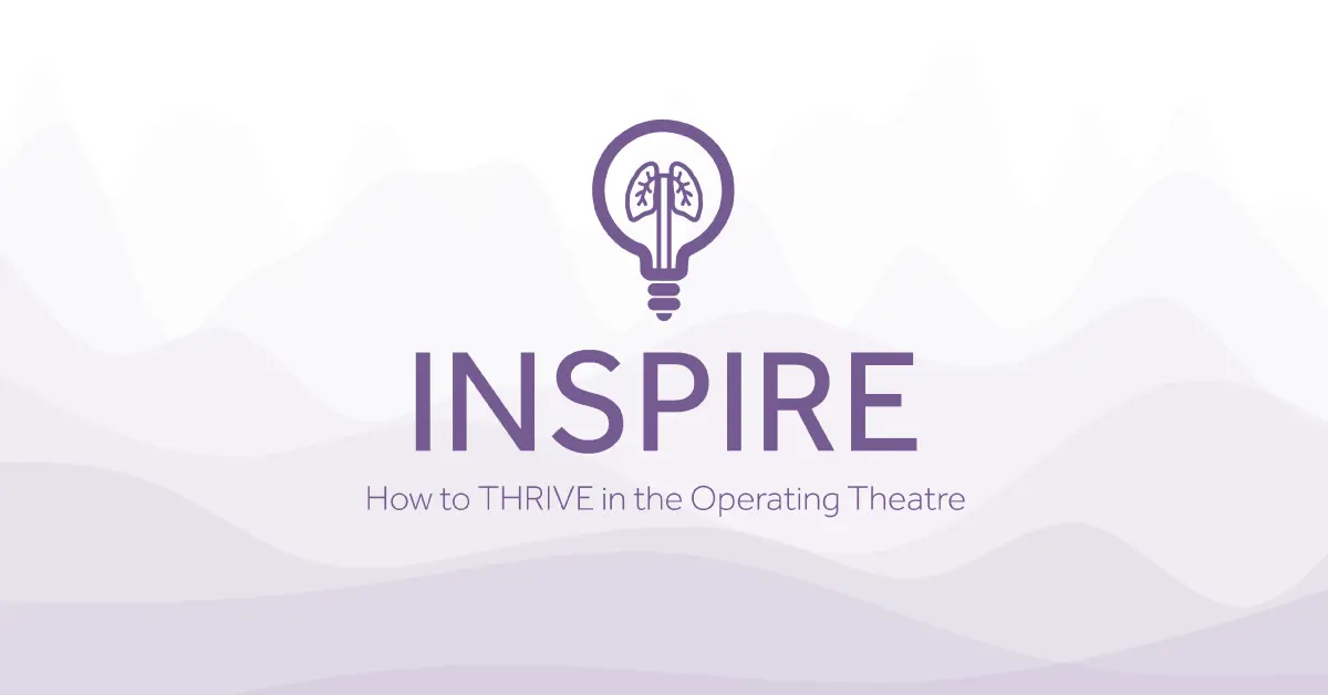 Brand identity of the INSPIRE blog how to THRIVE in the operating theatre